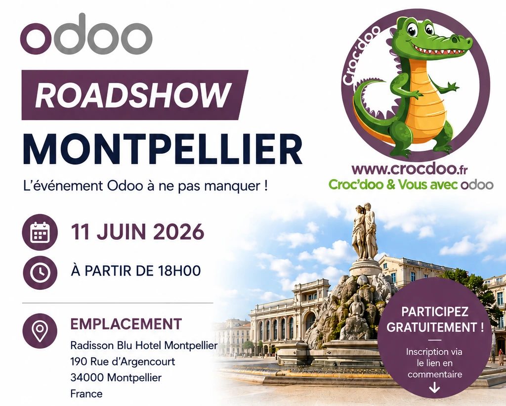 Croc'doo partenaire Odoo à Montpellier